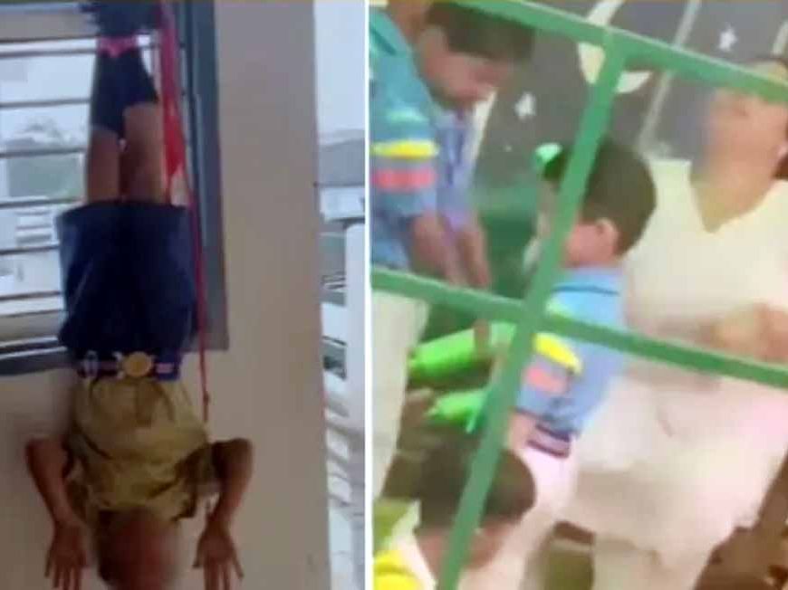 होमवर्क नहीं करने पर छात्रों के साथ दरिंदगी, प्रिंसिपल पर थप्पड़ और उल्टा लटकाने का आरोप; गिरफ्तारी