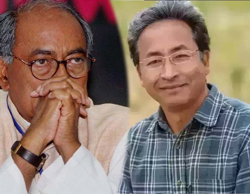 दिग्विजय सिंह ने NSA एक्शन को बताया गलत, सोनम वांगचुक के साथ कांग्रेस का समर्थन