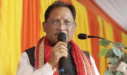 रायपुर : मुख्यमंत्री  विष्णु देव साय कोरबा में  राम कथा महोत्सव में हुए शामिल