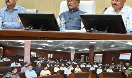 मुख्यमंत्री की विभागीय सचिवों और विभागाध्यक्षों के साथ मैराथन बैठक