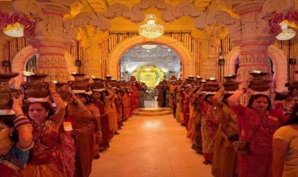 ज्योति कलशों का विसर्जन: रियासत काल से चलती आ रही परंपरा ने रेल मार्ग भी रोका