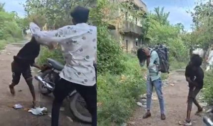 भगवाराज जिंदाबाद के नारे के साथ आरोपी ने बेल्ट से दो युवकों को पीटा, वीडियो वायरल; पुलिस सतर्क