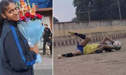 शहडोल की फुटबॉल स्टार सुहानी कोल का जर्मनी सफर, कोच और साथियों संग रवाना