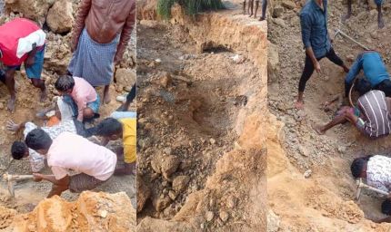 छुई मिट्टी खदान धंसने से एक महिला की मौत, एक घायल — दो महिलाओं की जान बची