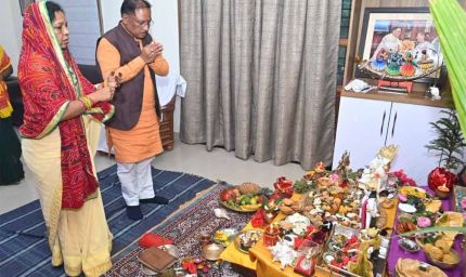 गोवर्धन पूजा पर CM विष्णु देव साय ने मांगी छत्तीसगढ़ की खुशहाली की दुआ, कहा—‘हर घर रहे समृद्ध’