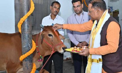 गोवर्धन पूजा पर मुख्यमंत्री ने किया गौपूजन, बोले- गौसेवा ही सच्ची सेवा है