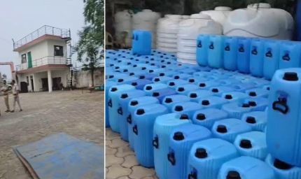 ग्वालियर फार्म हाउस में नकली शराब फैक्ट्री का भंडाफोड़, महिला समेत 5 गिरफ्तार, हजारों लीटर शराब जब्त