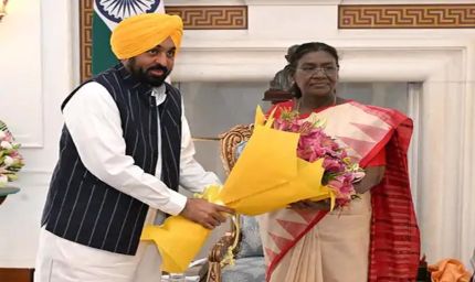 पंजाब सीएम मान ने राष्ट्रपति से की मुलाकात, श्री गुरु तेग बहादुर के 350वें शहीदी पर्व का न्योता दिया, पीएम मोदी को भी बुलाएंगे