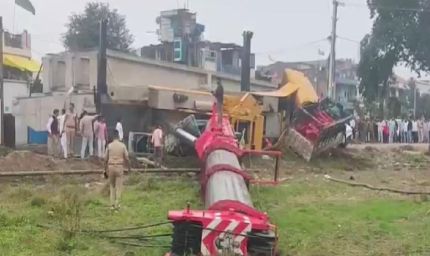 धार: पिथमपुर-सागौर रेलवे ब्रिज निर्माण में क्रेन पलटी, दो की मौत