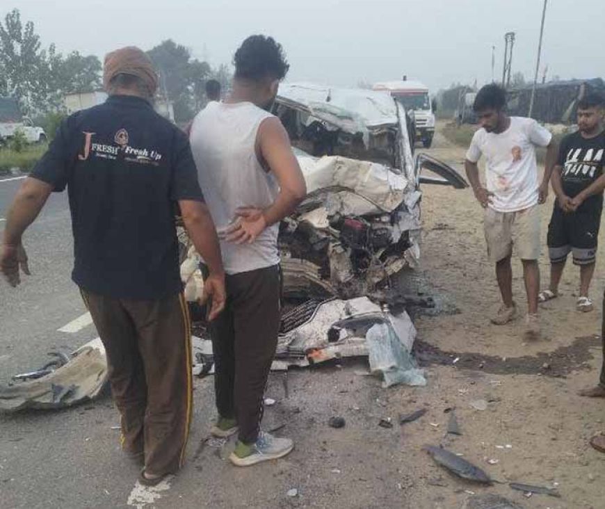 करनाल में दुखद हादसा: हरिद्वार जा रहे 6 लोगों की कार ट्रक से टकराई, सभी की मौत