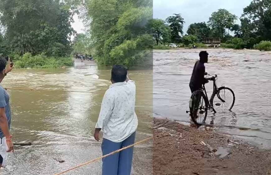 छत्तीसगढ़ में आफत की बारिश: देवभोग के 36 गांव ब्लॉक मुख्यालय से कटे, बाढ़ और किसानों की चिंता बढ़ी