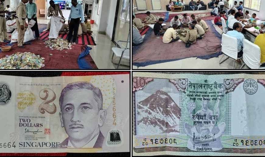 माता टेकरी में भक्तों का भारी दान: 52.92 लाख रुपये संग विदेशी करेंसी और ज्वैलरी भी मिली!
