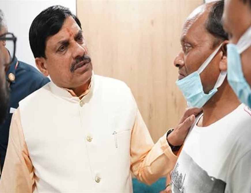 मुख्यमंत्री डॉ. यादव प्रभावित बच्चों के स्वास्थ्य का हालचाल जानने पहुंचे नागपुर