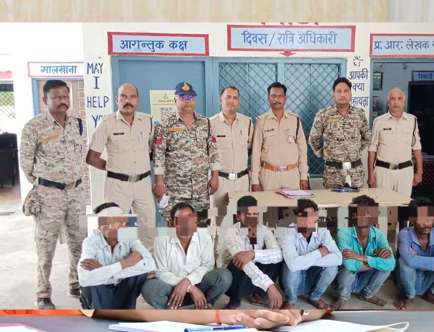 हत्या के मामले मे बमीठा पुलिस ने 6 लोगो को किया गिरफ्तार