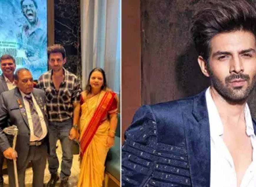 'चंदू चैम्पियन' के लिये कार्तिक आर्यन को पहला सर्वश्रेष्ठ अभिनेता का फिल्मफेयर पुरस्कार मिलने पर मुरलीकांत पेटकर ने लुटाया प्यार