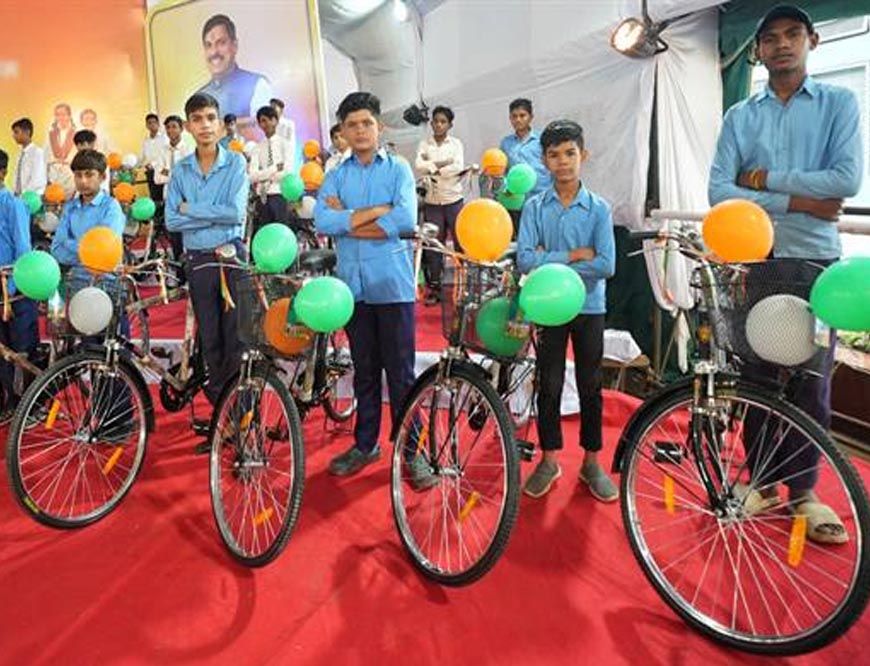 सरकारी स्कूलों में पढ़ने वाले 4.90 लाख बच्चों को नि:शुल्क साइकिल