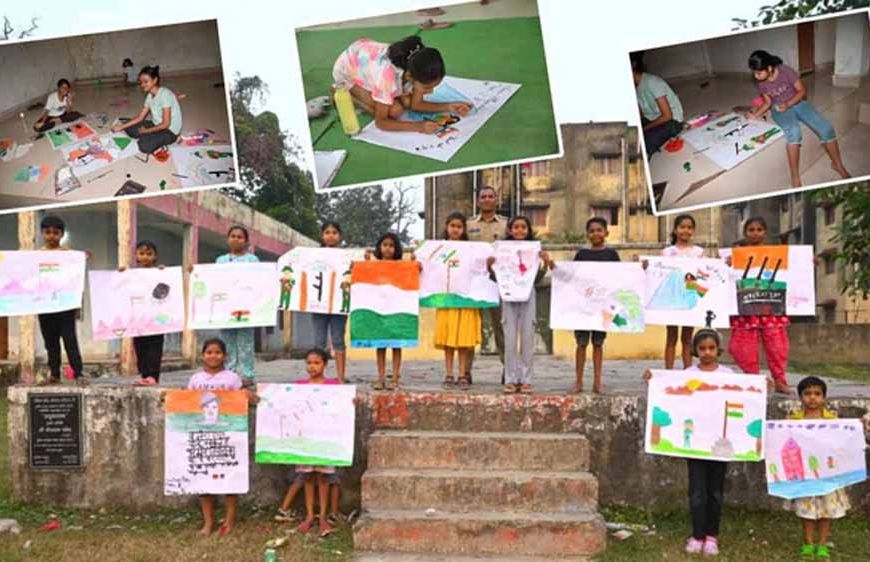 शहीदों को समर्पित रंग: कोरबा में बच्चों की चित्रकला प्रतियोगिता