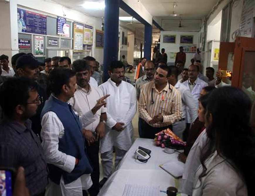 उप मुख्यमंत्री ने किया मझगवां सामुदायिक स्वास्थ्य केन्द्र का औचक निरीक्षण