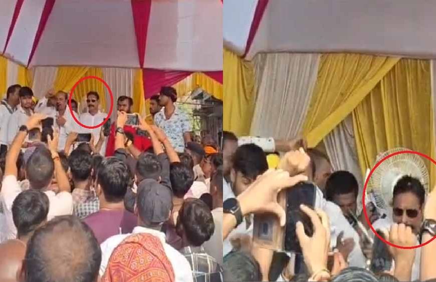 मोकामा में अफरा-तफरी: अनंत सिंह का मंच टूटा, धड़ाम से गिरे पूर्व बाहुबली विधायक