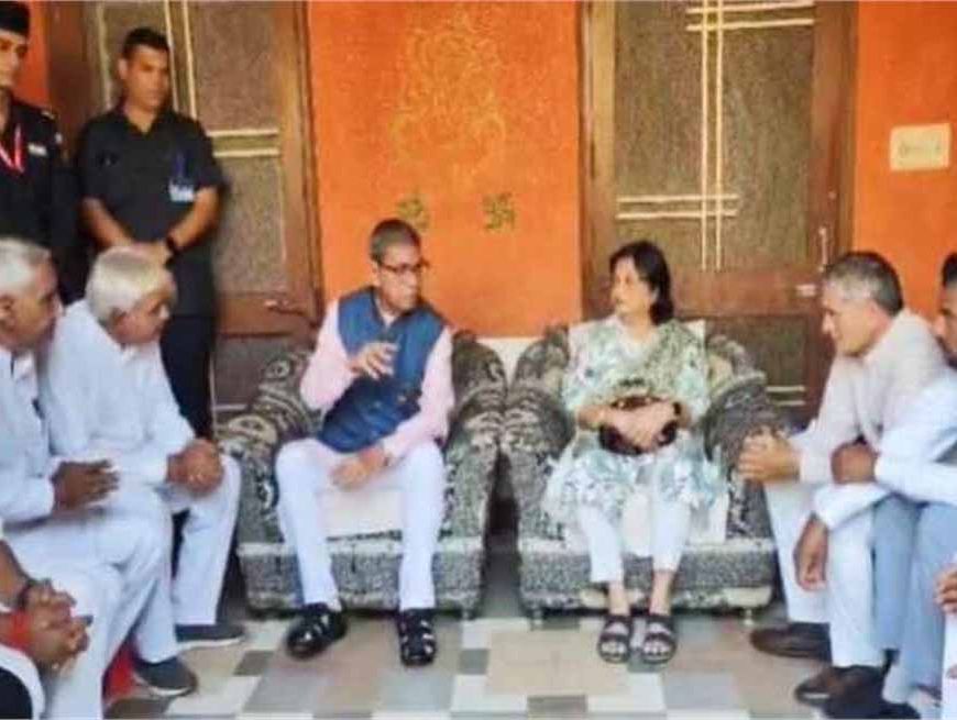 एएसआई संदीप लाठर के घर पहुंचे हरियाणा के राज्यपाल