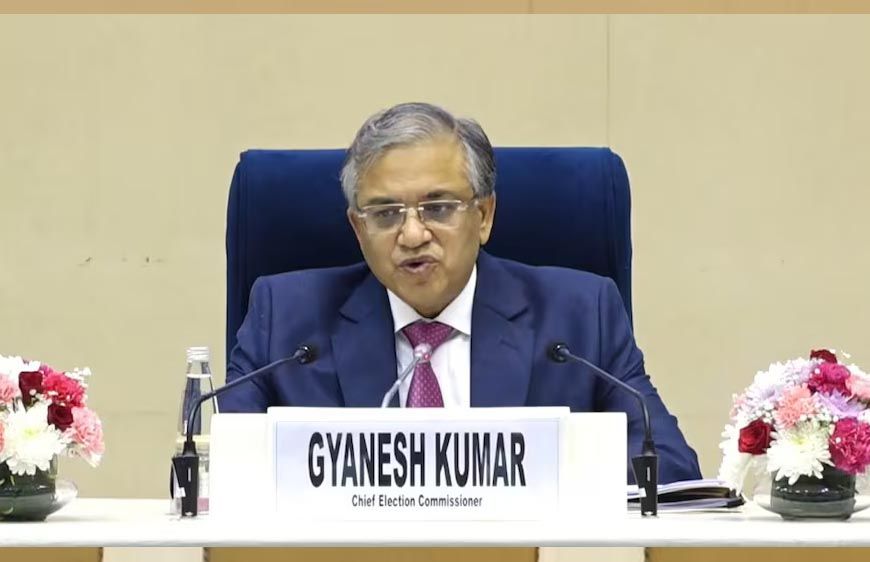 EC का बड़ा ऐलान: देश के 12 राज्यों में SIR का दूसरा फेज शुरू, वोटर लिस्ट में शामिल होंगे सभी योग्य मतदाता