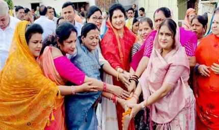 राज्यमंत्री श्रीमती गौर ने करोड़ों के विकास कार्यों का किया भूमि-पूजन