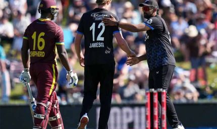 जैमीसन की तूफ़ानी गेंदबाज़ी से वेस्टइंडीज ढेर, न्यूजीलैंड ने सीरीज में बनाई बढ़त