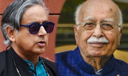 थरूर ने आडवाणी की तुलना नेहरू-इंदिरा से की, बीजेपी और कांग्रेस दोनों हुईं नाखुश