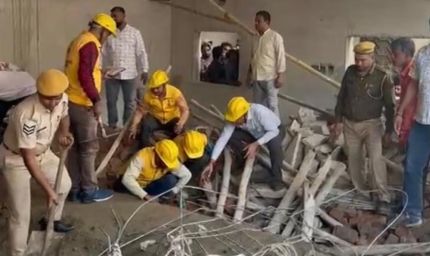 जयपुर में निर्माणाधीन बिल्डिंग की दीवार गिरी, 4 मजदूर मलबे में दबे