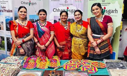 रायपुर : छत्तीसगढ़ की संस्कृति ने विदेश में बिखेरा रंग