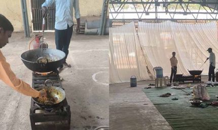 प्रमोशन का जश्न सरकारी दफ्तर में! अधिकारी ने पका डाला मुर्गा, तस्वीरें हुईं वायरल