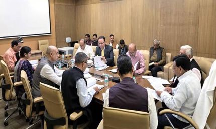 उप मुख्यमंत्री  देवड़ा की अध्यक्षता में विधायकों एवं पूर्व विधायकों के वेतन भत्ते, पेंशन संबंध में हुई बैठक