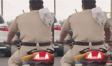 बालाघाट: हेलमेट न पहनने पर SP ने पुलिस आरक्षक को सस्पेंड किया, कार्रवाई सख्त