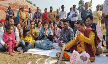 राज्यमंत्री श्रीमती गौर ने किया साढ़े 4 करोड़ के विकास कार्यों का भूमि-पूजन