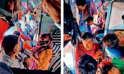 ट्रेनों में भारी भीड़ जारी, स्पेशल ट्रेनों की लेटलतीफी से यात्रियों की बढ़ी मुश्किलें