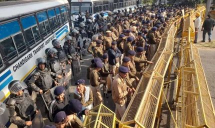 PU प्रदर्शन और सेक्टर-43 किसान महापंचायत से चंडीगढ़ में हाई अलर्ट, सुरक्षा बलों की भारी तैनाती