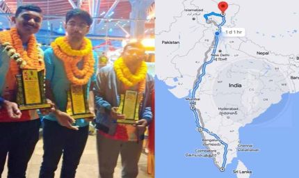 छत्तीसगढ़ के तीन युवाओं का कमाल: 16 दिन में कश्मीर से कन्याकुमारी तक 4,000 KM की साइकिल यात्रा पूरी