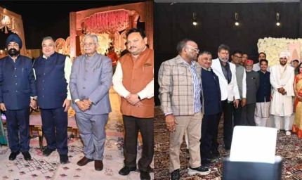 क्रेडा के अध्यक्ष श्री भूपेंद्र सवन्नी जी की सुपुत्री एवं भाजपा नेता शिवरतन शर्मा जी के सुपुत्र के विवाह समारोह में शामिल हुए पर्यटन मंत्री राजेश अग्रवाल