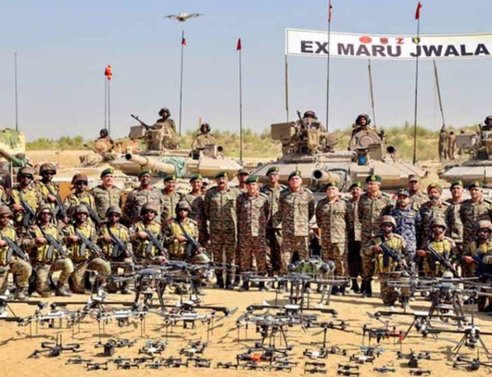 ‘मरु ज्वाला’ अभ्यास में दिखा भारतीय सेना का दमखम, धमाकों से गूंजा पश्चिमी राजस्थान