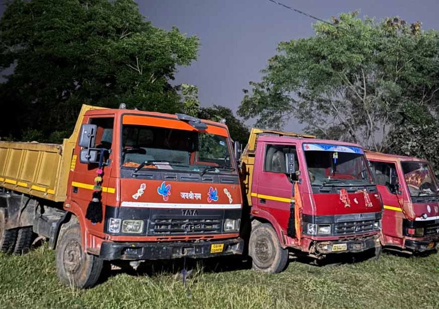 कोरिया जिले में अवैध रेत परिवहन पर प्रशासन की सख्ती