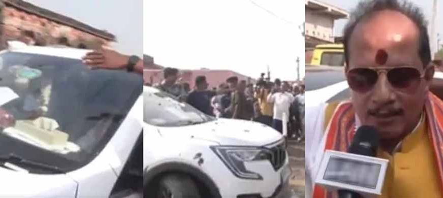 विजय सिन्हा के काफिले पर पथराव: डिप्टी सीएम ने कहा – RJD के गुंडों का काम