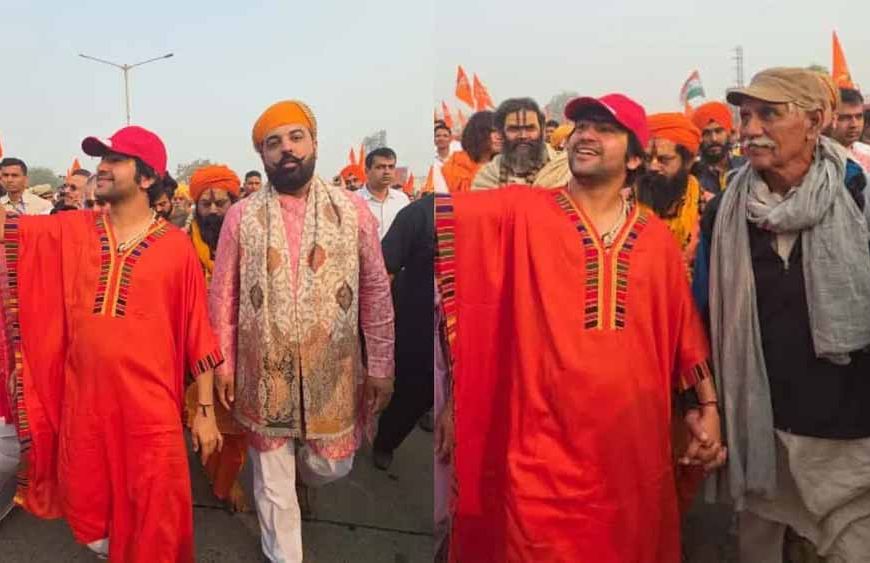 बागेश्वर बाबा की चौथे दिन की पदयात्रा में मेवाड़ के राजा लक्ष्यराज सिंह ने की सहभागिता