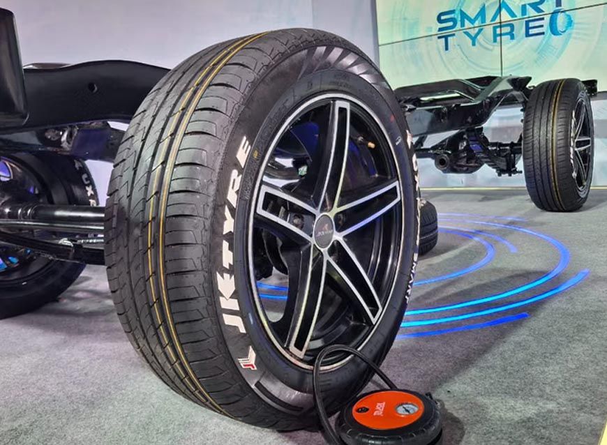 JK Tyre ने लॉन्च किया सेंसर वाला स्मार्ट टायर, प्रेशर से लेकर पंचर तक हर चीज पर नजर