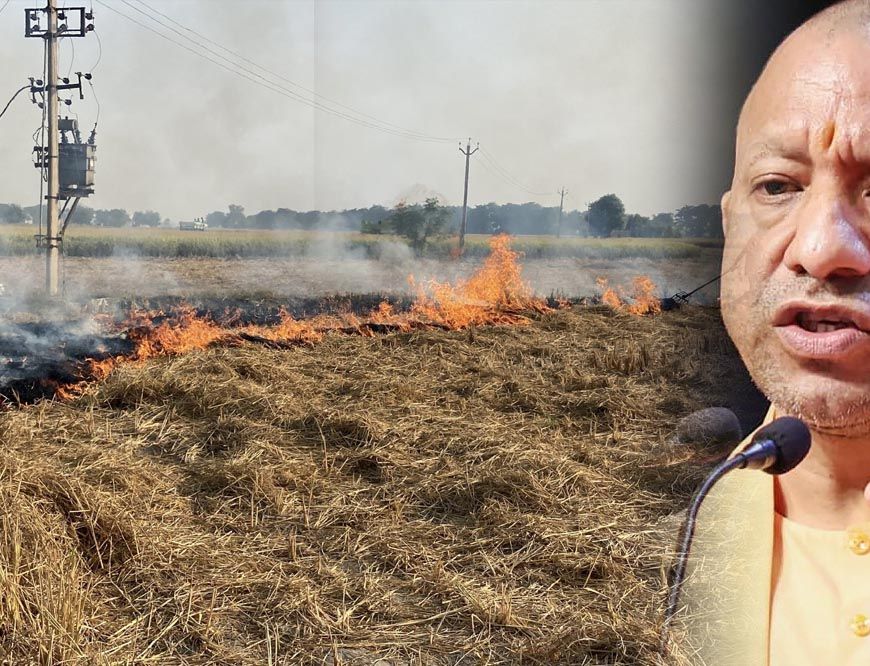 मुख्यमंत्री योगी के सख्त निर्देशों का असर, उत्तर प्रदेश में पराली जलाने की घटनाओं में आई उल्लेखनीय कमी