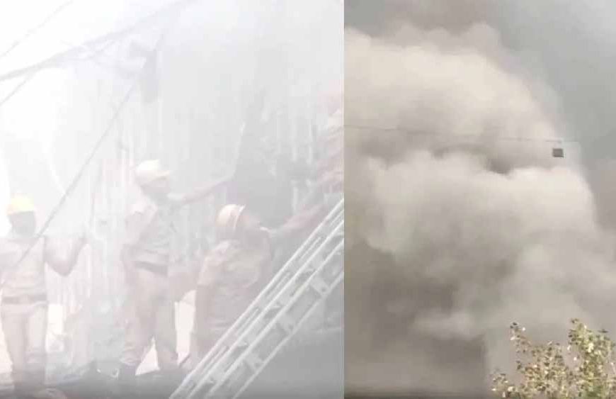 इजरा स्ट्रीट में भीषण आग: कई दुकानें और मकान जलकर खाक, 25 दमकल गाड़ियां तैनात