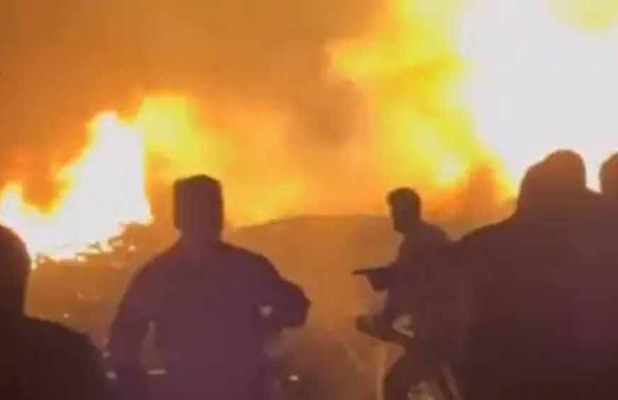 अजमेर: कबाड़ गोदाम में भीषण आग, हाईवे पर अफरा-तफरी; लाखों की संपत्ति जलकर राख