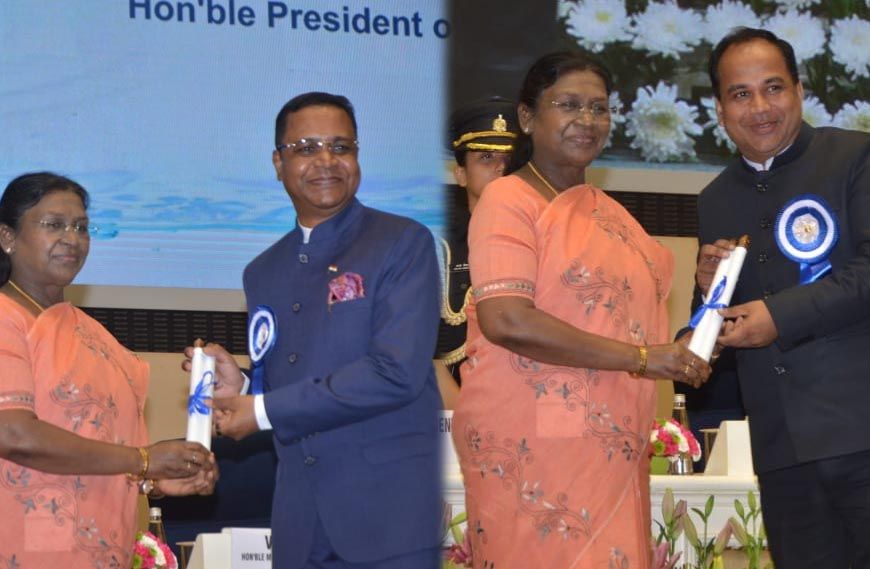 रायपुर : जल संरक्षण के क्षेत्र में उल्लेखनीय कार्य पर छत्तीसगढ़ को मिले तीन राष्ट्रीय जल पुरस्कार