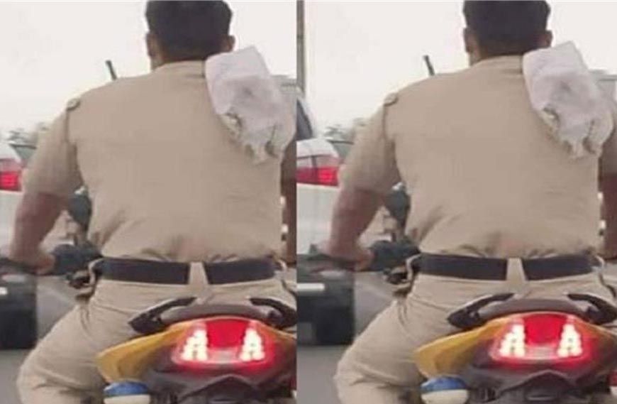 बालाघाट: हेलमेट न पहनने पर SP ने पुलिस आरक्षक को सस्पेंड किया, कार्रवाई सख्त