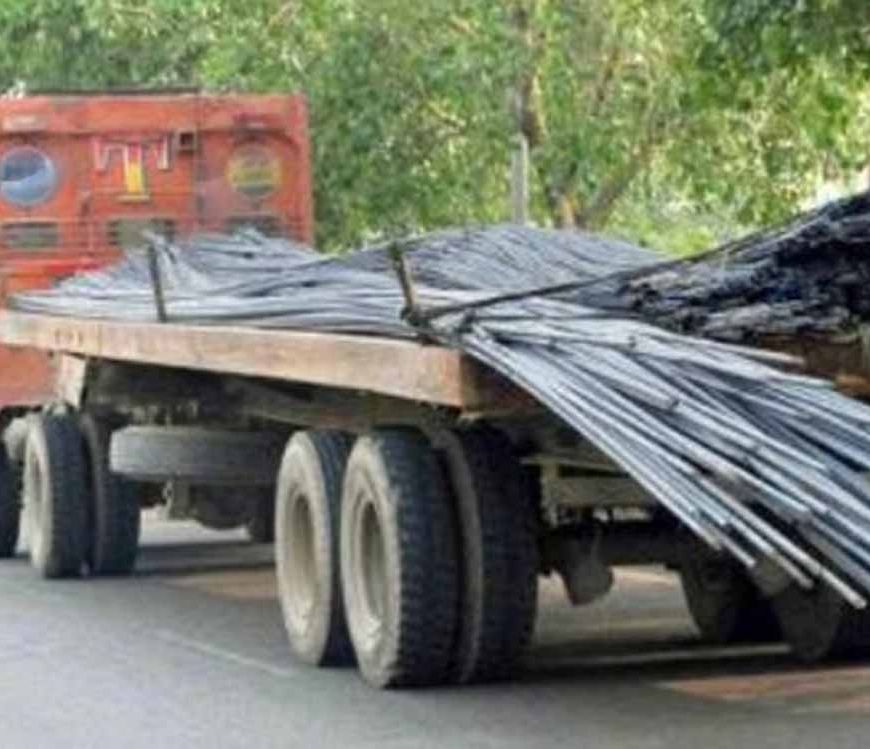 लोहे की छड़ से लदा लापता ट्रक बरामद, बिहार ले जाते समय अपराधी धराए
