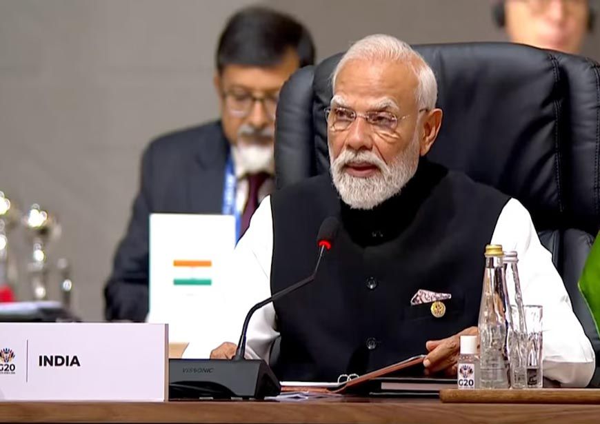 G20 समिट में PM मोदी का संबोधन: ‘पुराना विकास मॉडल संसाधन छीनता था, अब समावेशी विकास का समय’